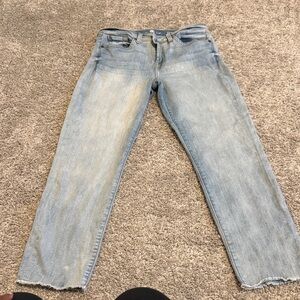 7 For All Mankind Light Blue Straight-Leg Jeans